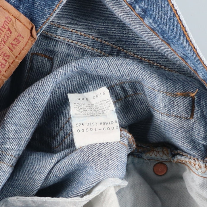 90'S Levi's 501-0000 Straight Denim Pants Made in USA Men's W30 Vintage cotton blue type Vintage Second Hand