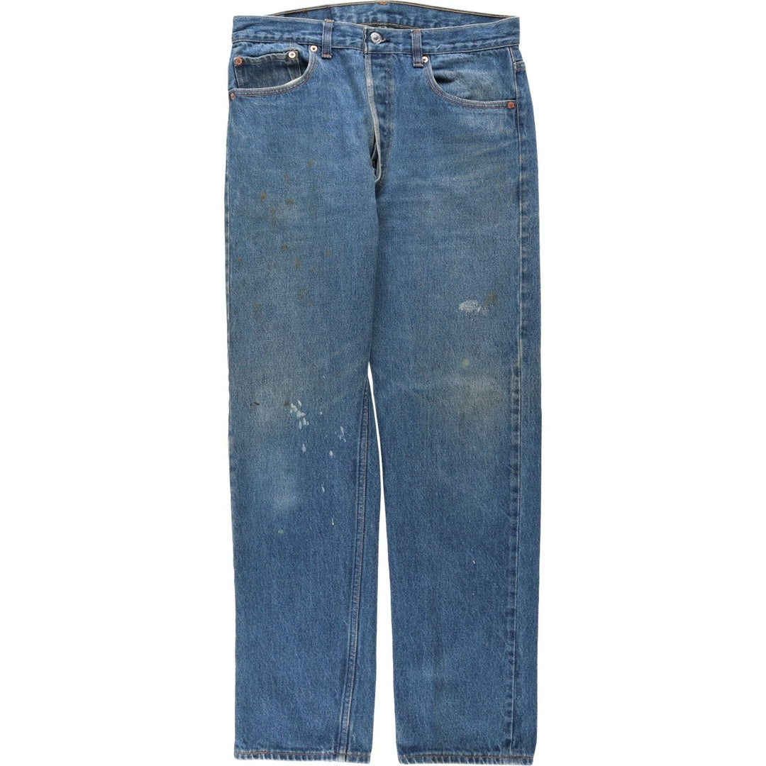 90'S Levi's 501-0000 Straight Denim Pants Made in USA Men's W33 Vintage cotton blue type Vintage Second Hand