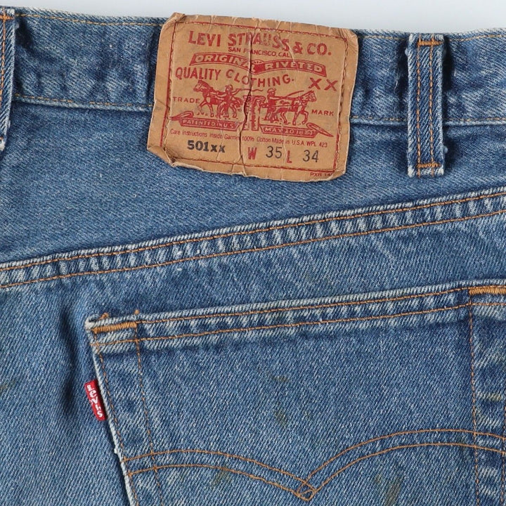 90'S Levi's 501-0000 Straight Denim Pants Made in USA Men's W33 Vintage cotton blue type Vintage Second Hand