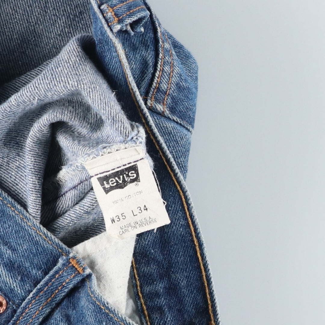 90'S Levi's 501-0000 Straight Denim Pants Made in USA Men's W33 Vintage cotton blue type Vintage Second Hand