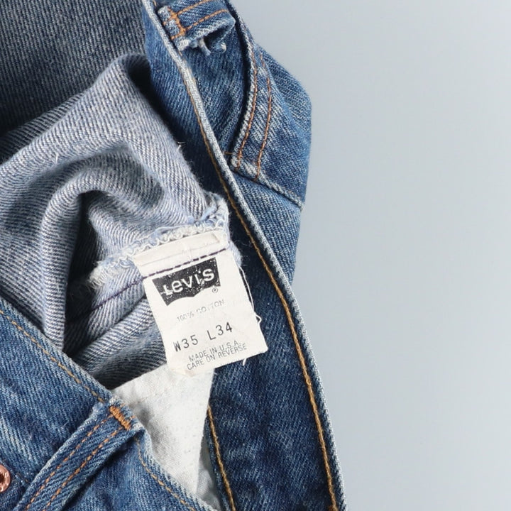 90'S Levi's 501-0000 Straight Denim Pants Made in USA Men's W33 Vintage cotton blue type Vintage Second Hand