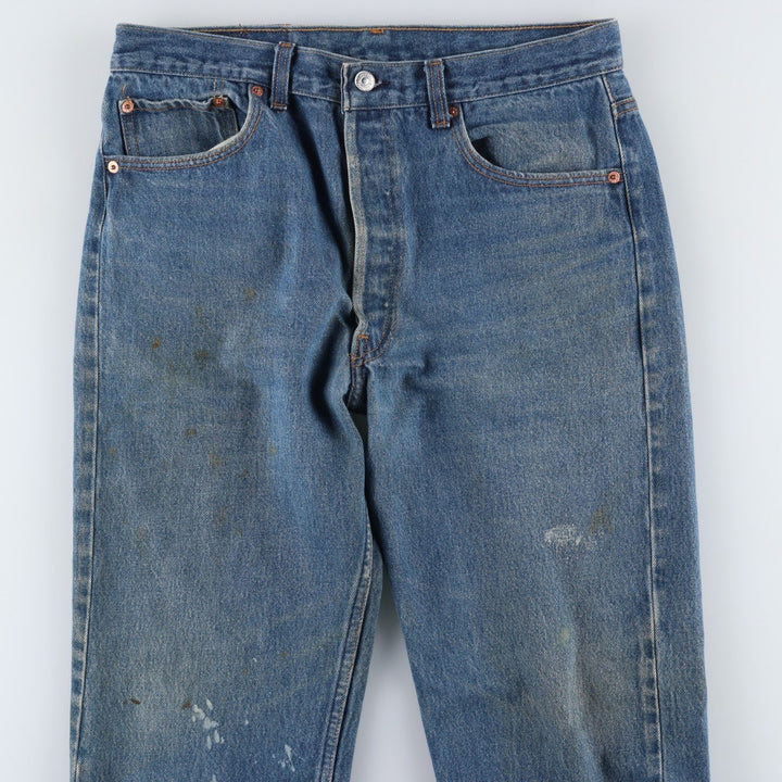 90'S Levi's 501-0000 Straight Denim Pants Made in USA Men's W33 Vintage cotton blue type Vintage Second Hand
