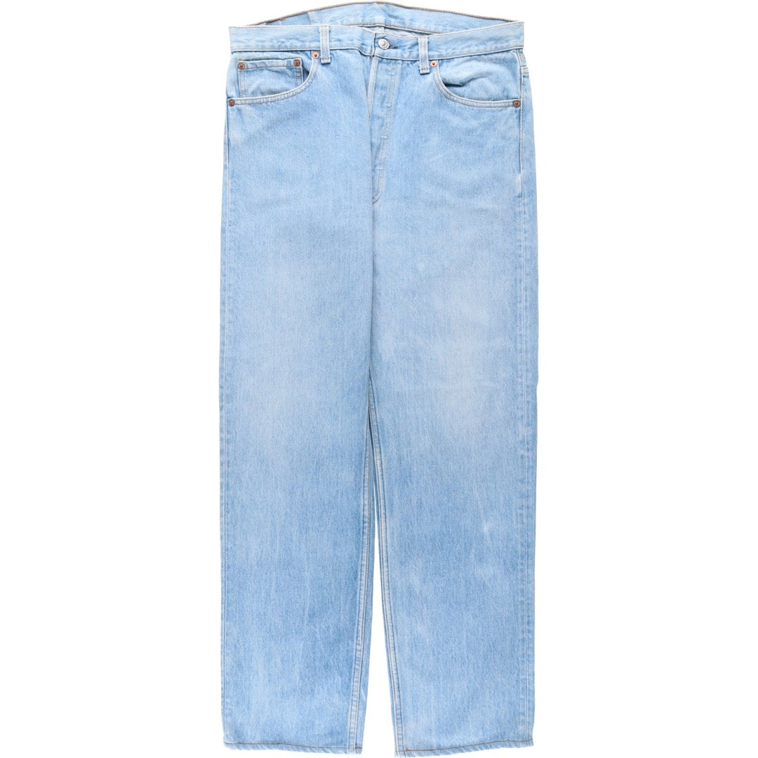 1990'S Levi's 501-0117 Straight Denim Pants, Made in USA, Men's W35 (approx.), Vintage cotton blue type Vintage Second Hand