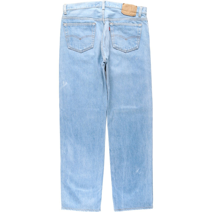 1990'S Levi's 501-0117 Straight Denim Pants, Made in USA, Men's W35 (approx.), Vintage cotton blue type Vintage Second Hand