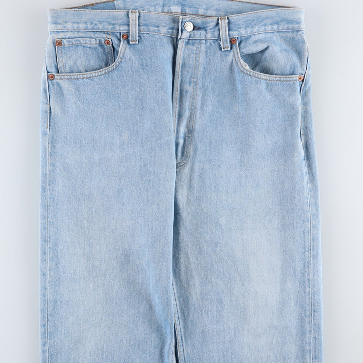1990'S Levi's 501-0117 Straight Denim Pants, Made in USA, Men's W35 (approx.), Vintage cotton blue type Vintage Second Hand