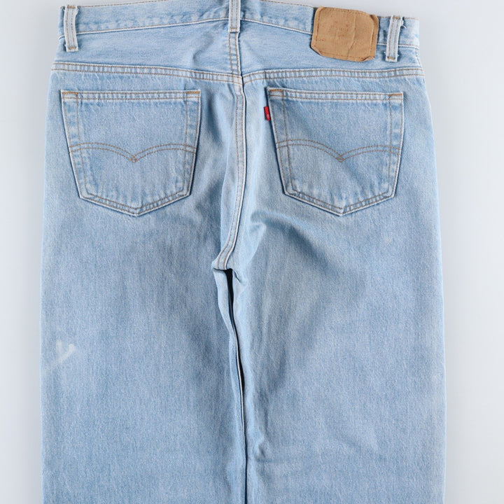 1990'S Levi's 501-0117 Straight Denim Pants, Made in USA, Men's W35 (approx.), Vintage cotton blue type Vintage Second Hand