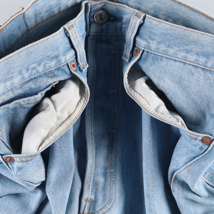 1990'S Levi's 501-0117 Straight Denim Pants, Made in USA, Men's W35 (approx.), Vintage cotton blue type Vintage Second Hand