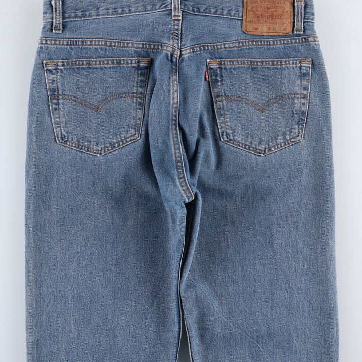 90'S Levi's 501-0191 Straight Denim Pants Made in USA Men's W35 Vintage cotton blue type Vintage Second Hand