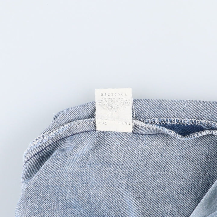 90s-00'S Levi's 501-0191 Straight Denim Pants, Men's W34 (approx.) unclear blue type Vintage Second Hand