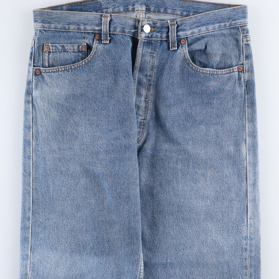 90s-00'S Levi's 501-0191 Straight Denim Pants, Men's W34 (approx.) unclear blue type Vintage Second Hand