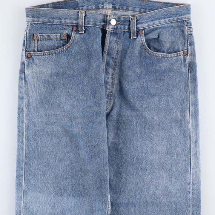 90s-00'S Levi's 501-0191 Straight Denim Pants, Men's W34 (approx.) unclear blue type Vintage Second Hand