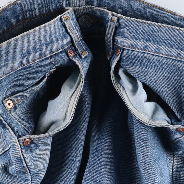 90s-00'S Levi's 501-0191 Straight Denim Pants, Men's W34 (approx.) unclear blue type Vintage Second Hand