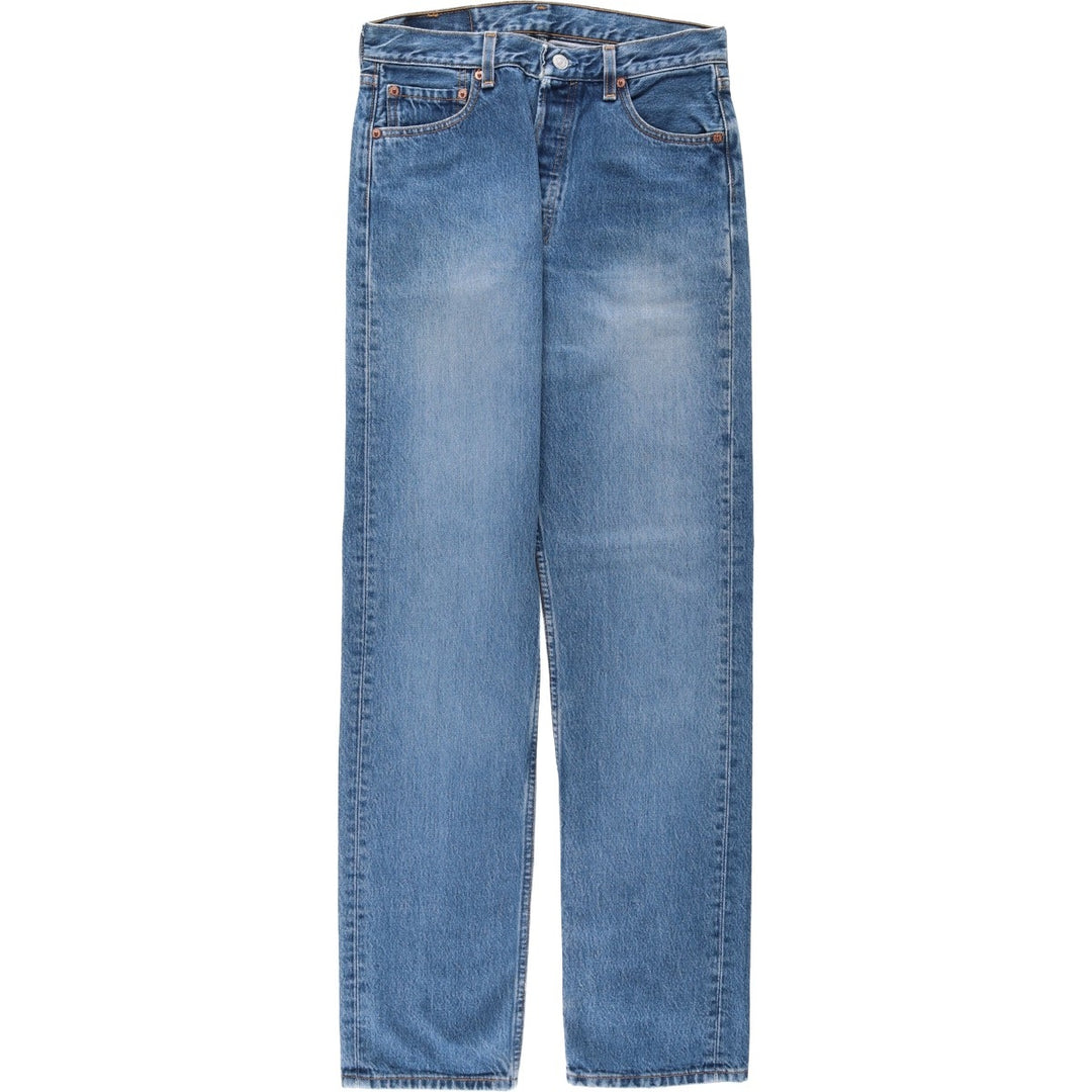 1990'S Levi's 501-0195 Straight Denim Pants, Made in USA, Men's Size W30 (approx.), Vintage cotton blue type Vintage Second Hand