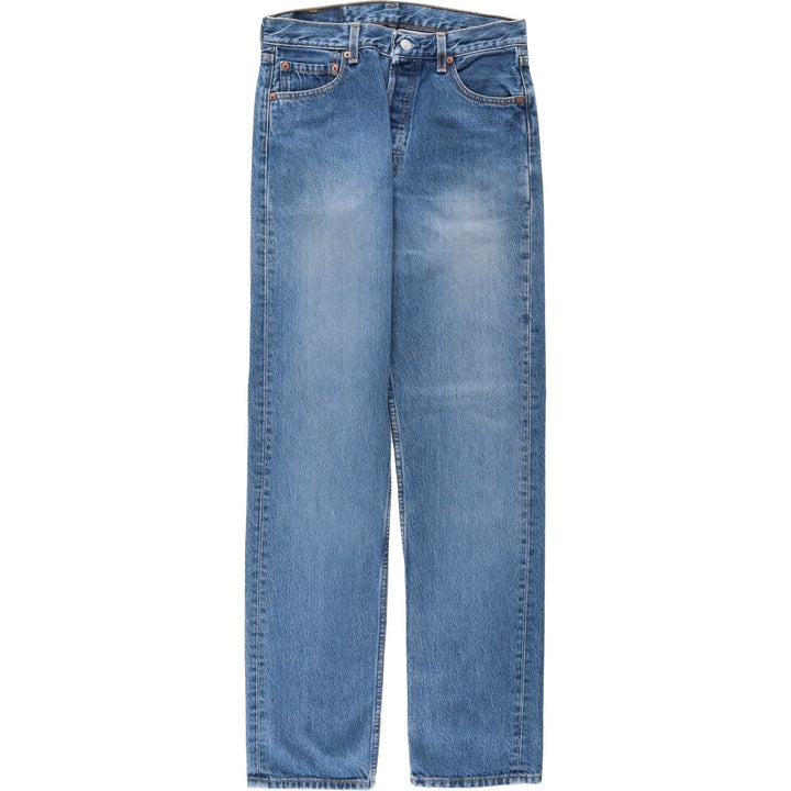 1990'S Levi's 501-0195 Straight Denim Pants, Made in USA, Men's Size W30 (approx.), Vintage cotton blue type Vintage Second Hand