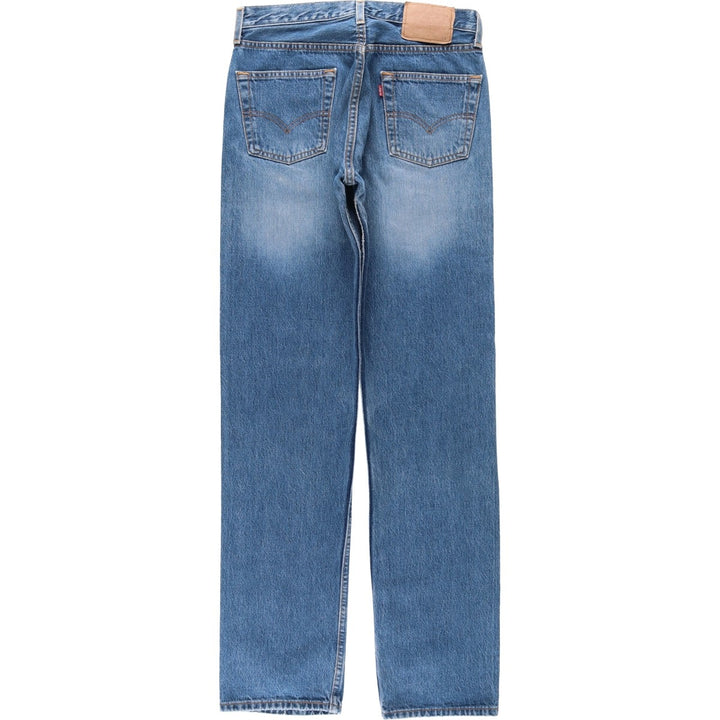 1990'S Levi's 501-0195 Straight Denim Pants, Made in USA, Men's Size W30 (approx.), Vintage cotton blue type Vintage Second Hand