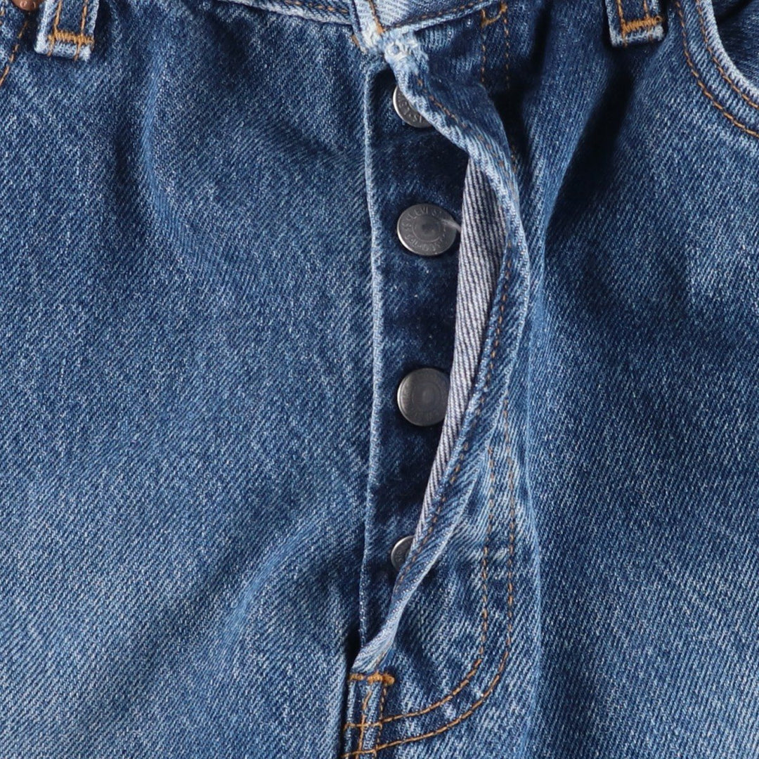 1990'S Levi's 501-0195 Straight Denim Pants, Made in USA, Men's Size W30 (approx.), Vintage cotton blue type Vintage Second Hand
