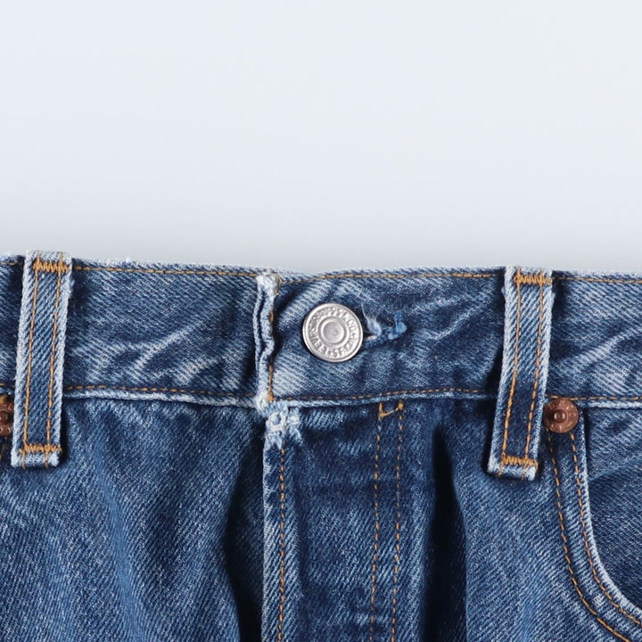 1990'S Levi's 501-0195 Straight Denim Pants, Made in USA, Men's Size W30 (approx.), Vintage cotton blue type Vintage Second Hand