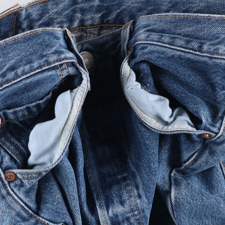 1990'S Levi's 501-0195 Straight Denim Pants, Made in USA, Men's Size W30 (approx.), Vintage cotton blue type Vintage Second Hand
