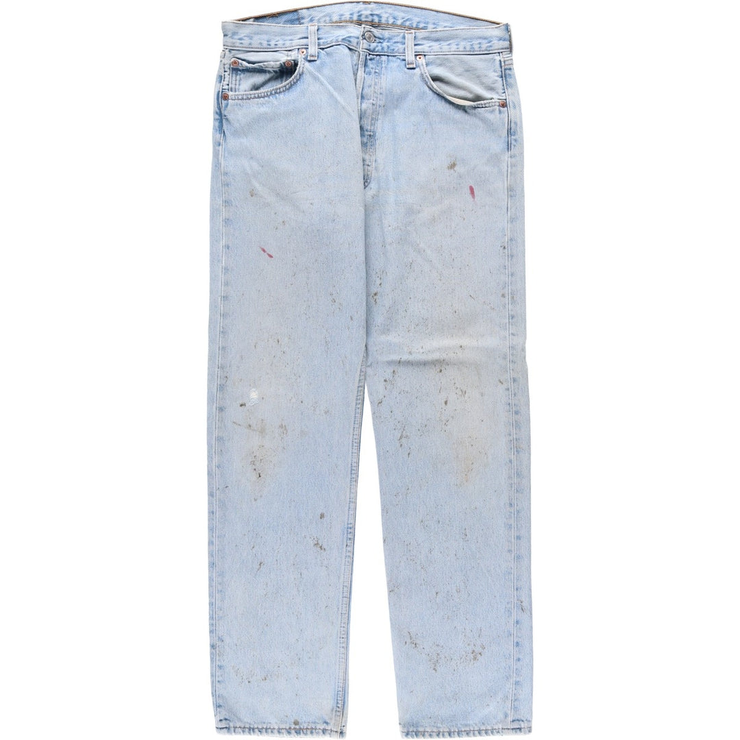 90'S Levi's 501-0134 Straight Denim Pants, Made in USA, Men's Size 34, Vintage cotton Blue type light blue Vintage Second Hand