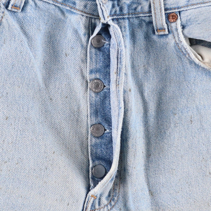 90'S Levi's 501-0134 Straight Denim Pants, Made in USA, Men's Size 34, Vintage cotton Blue type light blue Vintage Second Hand
