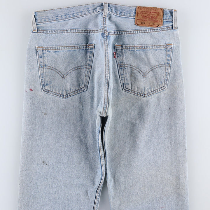 90'S Levi's 501-0134 Straight Denim Pants, Made in USA, Men's Size 34, Vintage cotton Blue type light blue Vintage Second Hand