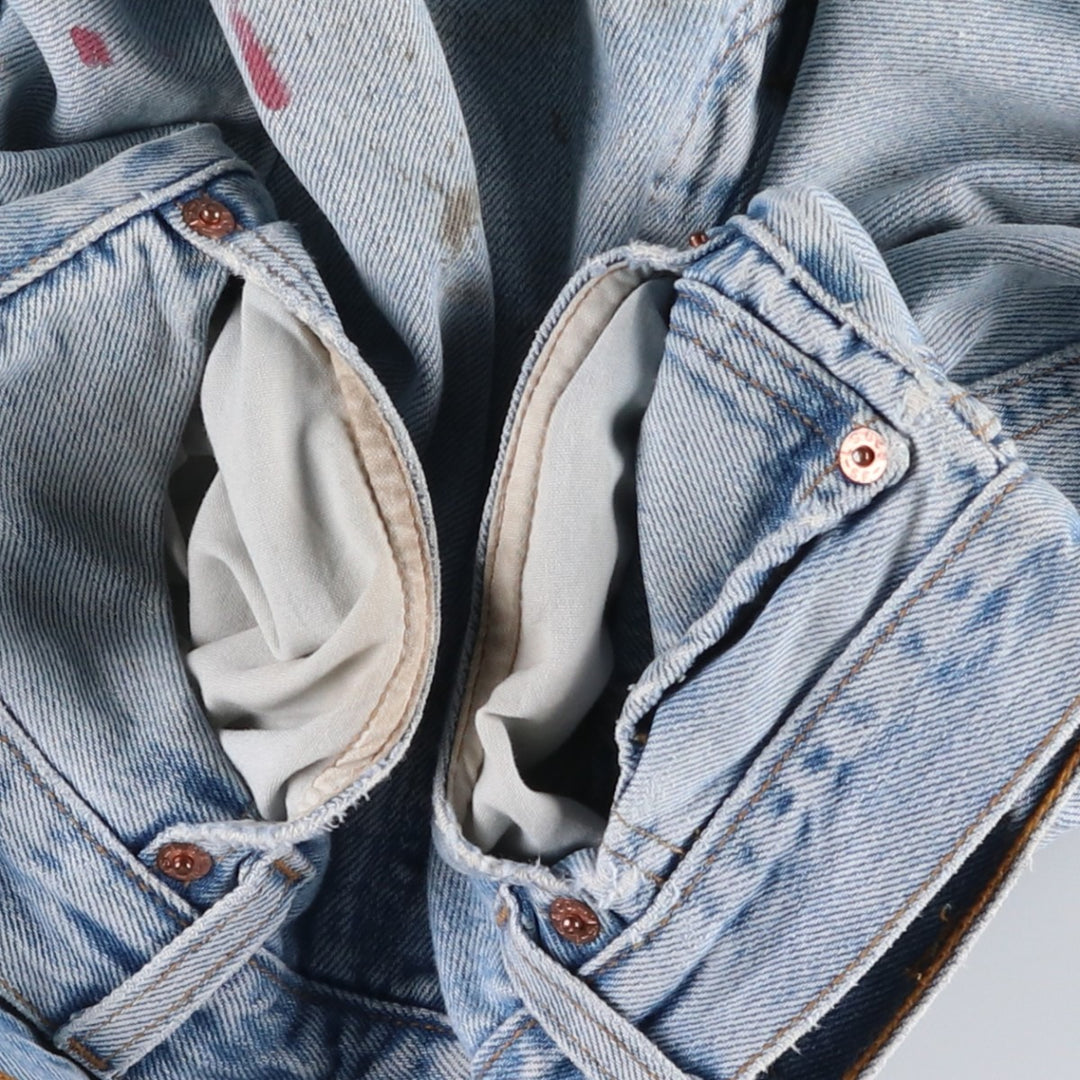 90'S Levi's 501-0134 Straight Denim Pants, Made in USA, Men's Size 34, Vintage cotton Blue type light blue Vintage Second Hand