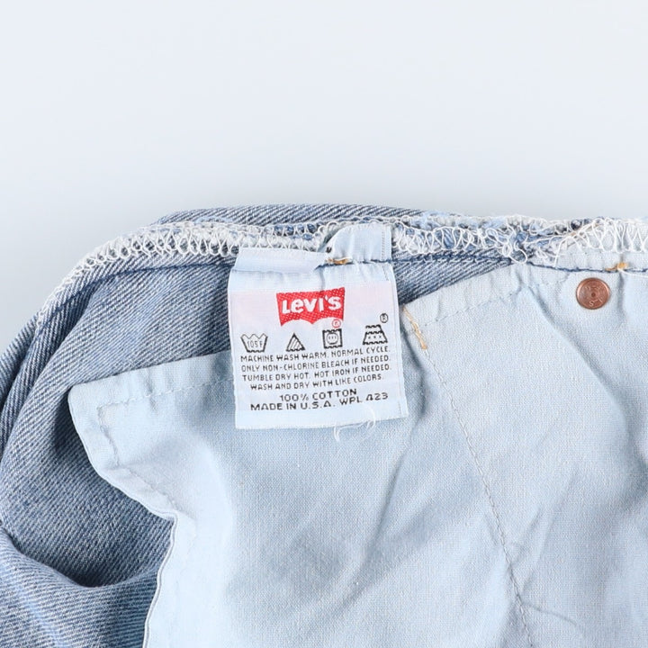 90'S Levi's 501-0115 Straight Denim Pants Made in USA Men's W34 Vintage cotton blue type Vintage Second Hand
