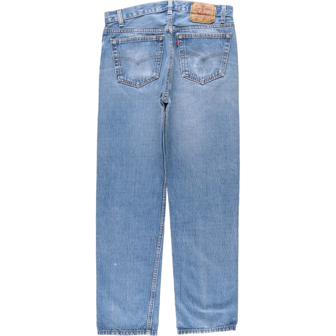 90'S Levi's 501 Straight Denim Pants, Made in USA, Men's, W32, Vintage cotton blue type Vintage Second Hand