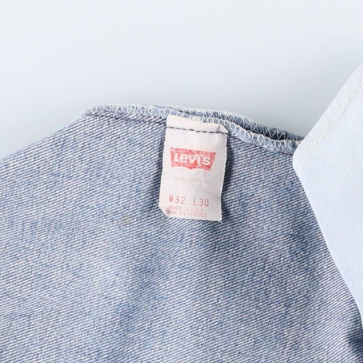 90'S Levi's 501 Straight Denim Pants, Made in USA, Men's, W32, Vintage cotton blue type Vintage Second Hand