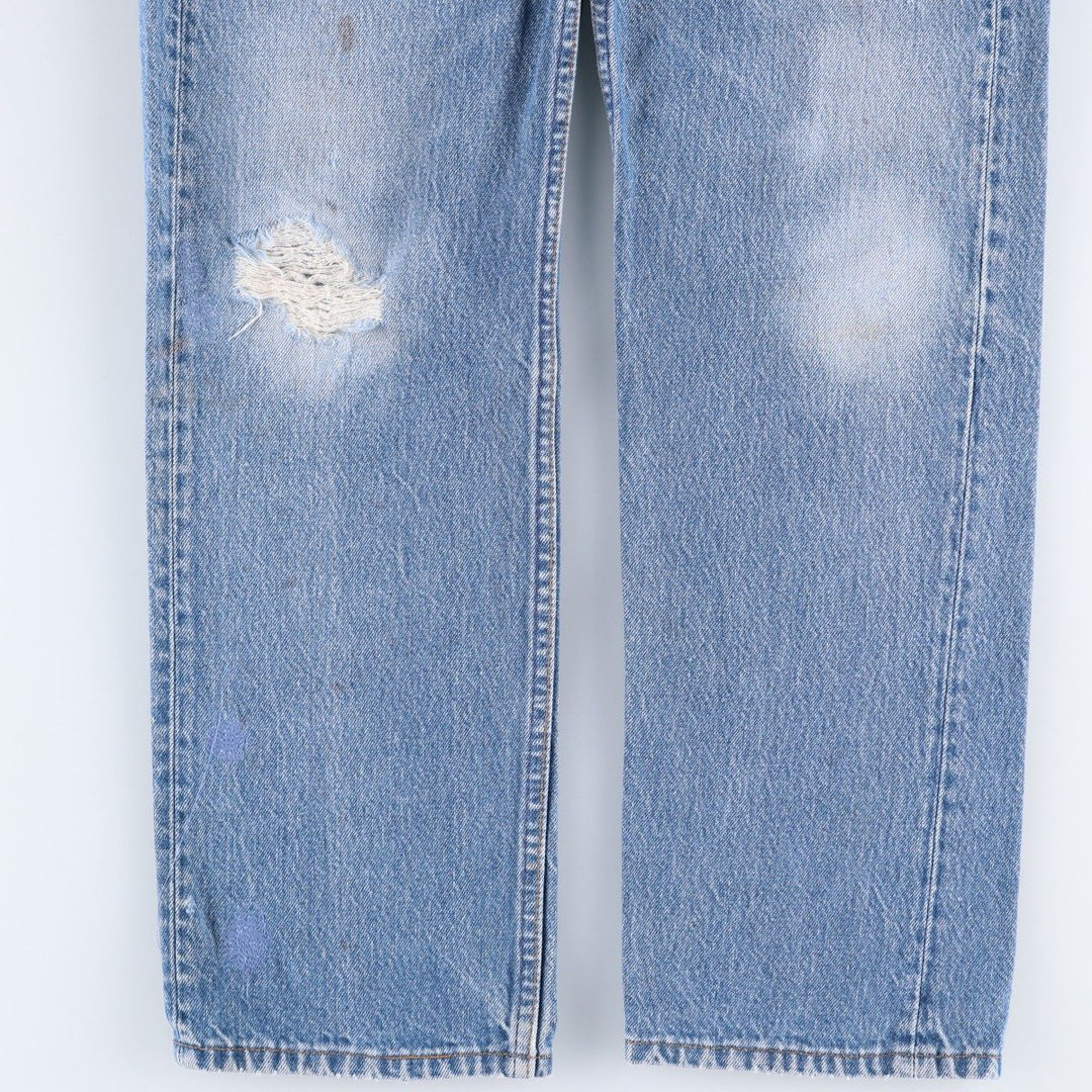 90'S Levi's 501 Straight Denim Pants, Made in USA, Men's, W32, Vintage cotton blue type Vintage Second Hand