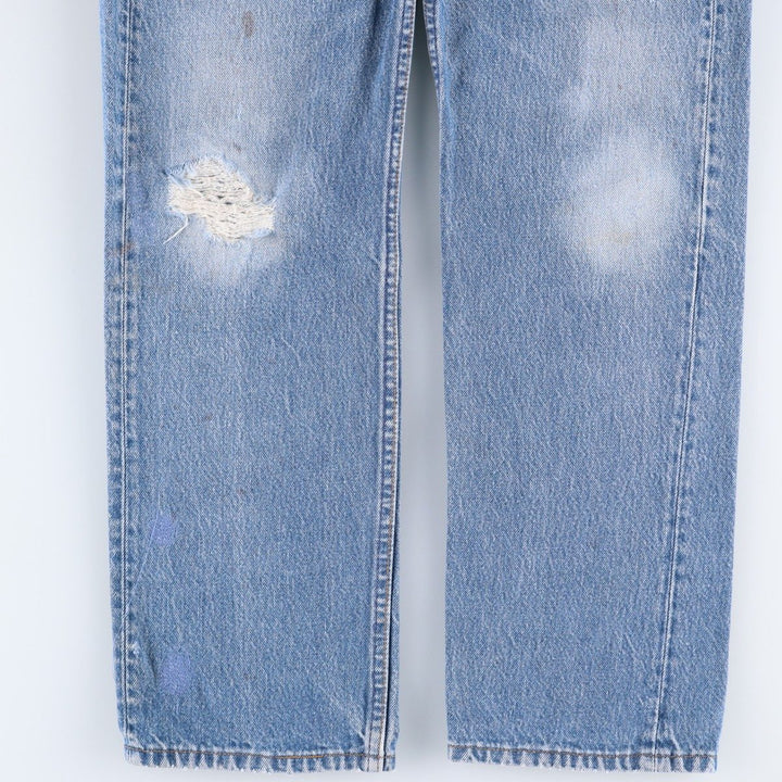 90'S Levi's 501 Straight Denim Pants, Made in USA, Men's, W32, Vintage cotton blue type Vintage Second Hand