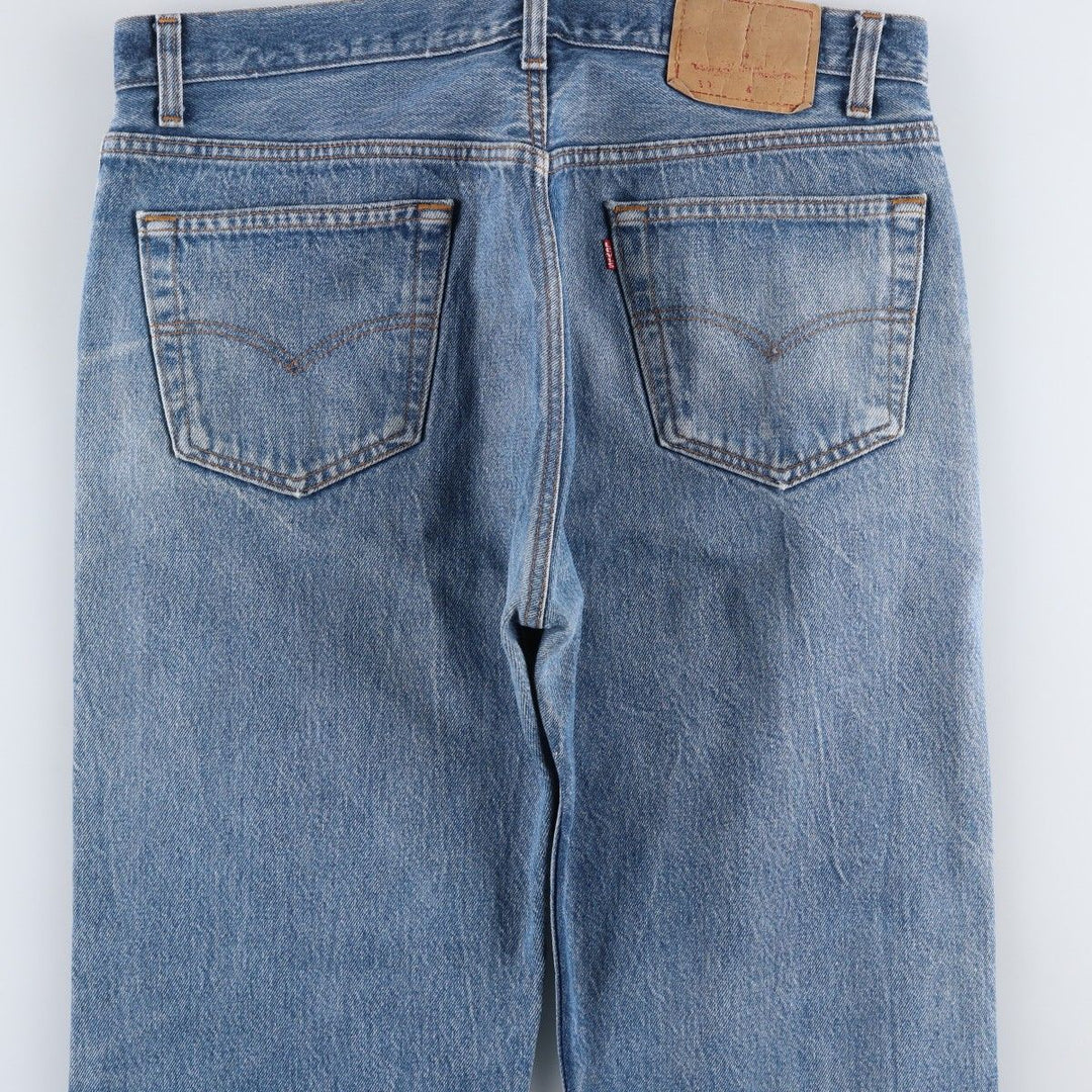 ~90'S Levi's 501 Straight Denim Pants, Men's W35 (approx.), Vintage unclear blue type Vintage Second Hand
