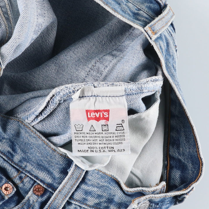 90'S Levi's 501-0193 Straight Denim Pants Made in USA Men's W31 Vintage cotton blue type Vintage Second Hand