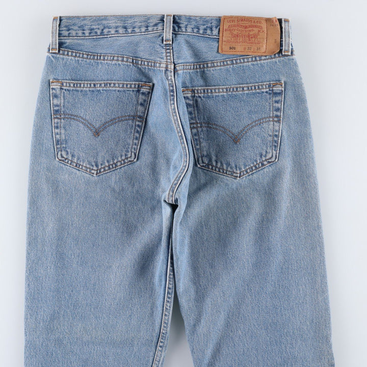 90'S Levi's 501-0193 Straight Denim Pants Made in USA Men's W31 Vintage cotton blue type Vintage Second Hand