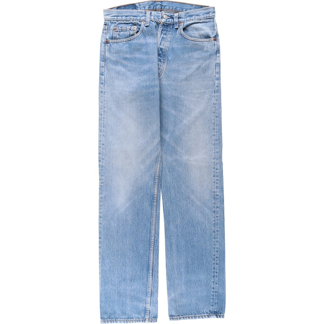 Levi's 501-0115 Straight Denim Pants, Made in USA, Men's Size W31 (approx.), Vintage cotton blue type Vintage Second Hand