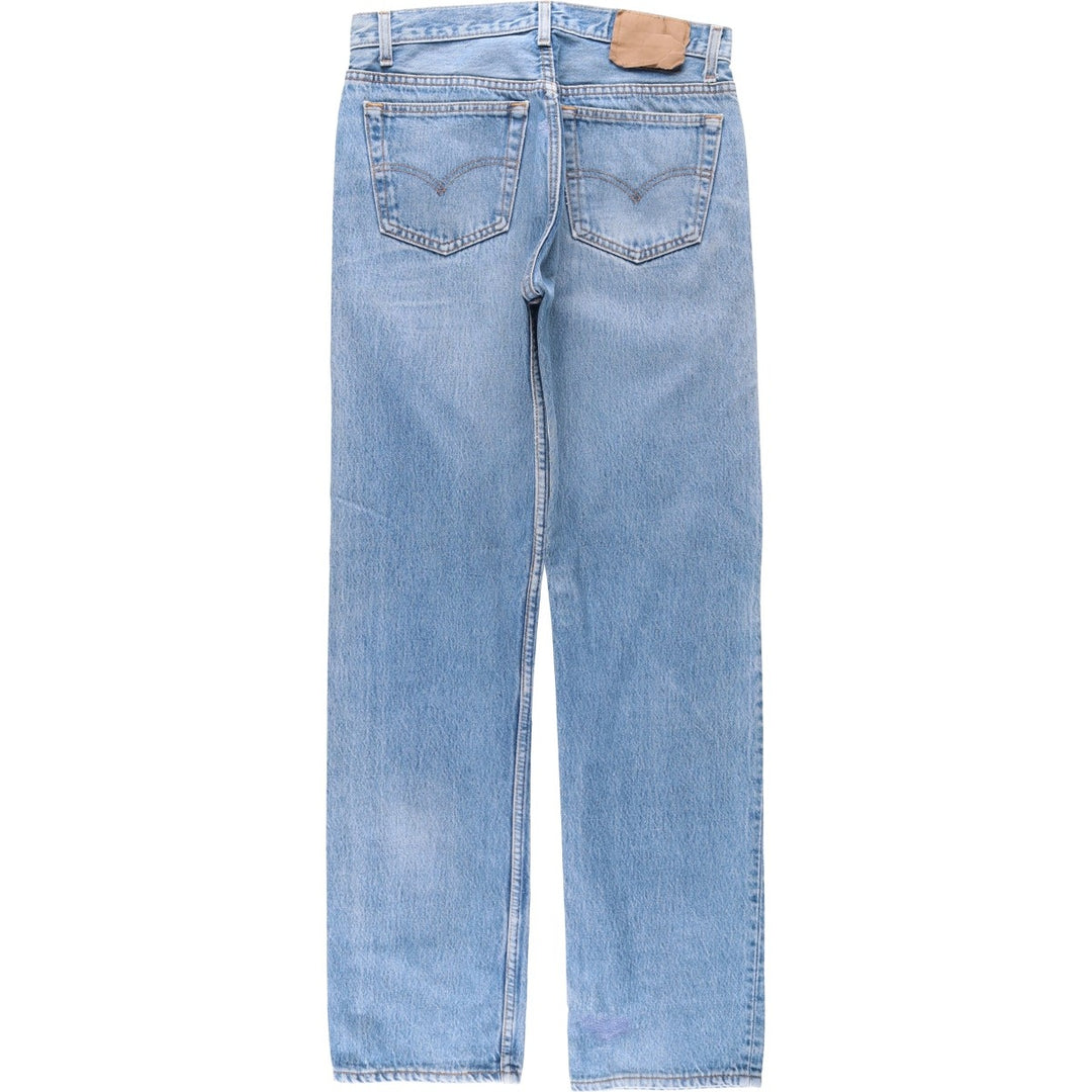 Levi's 501-0115 Straight Denim Pants, Made in USA, Men's Size W31 (approx.), Vintage cotton blue type Vintage Second Hand