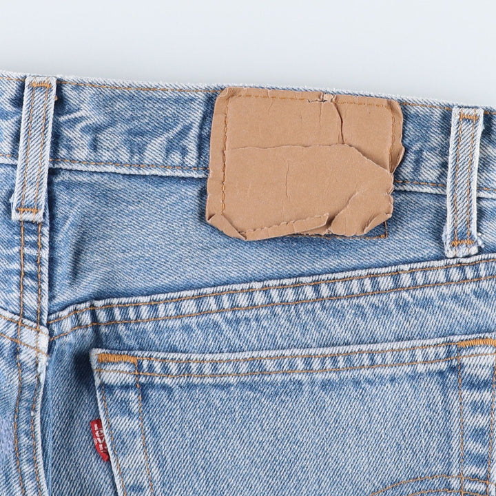 Levi's 501-0115 Straight Denim Pants, Made in USA, Men's Size W31 (approx.), Vintage cotton blue type Vintage Second Hand