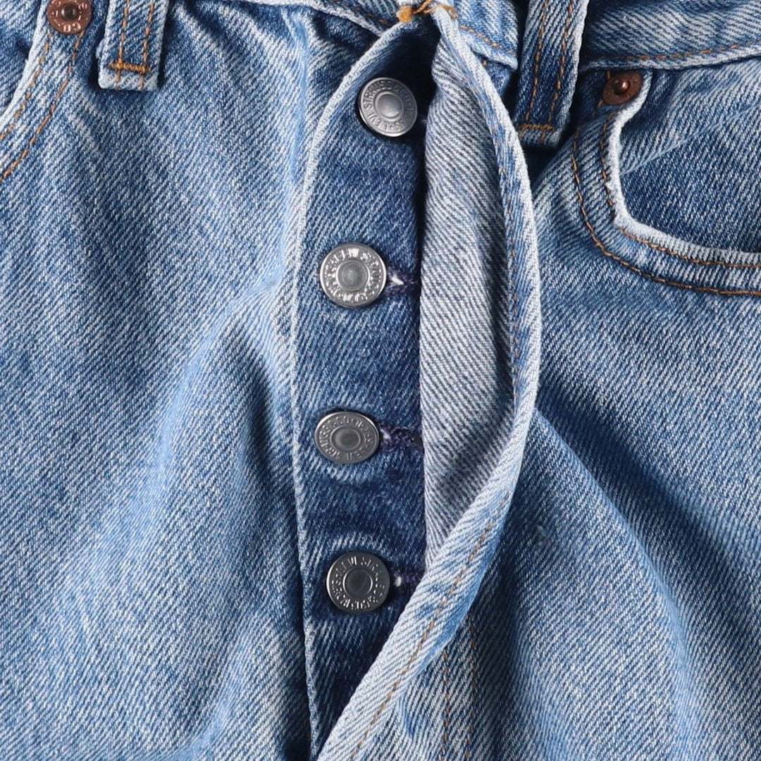 Levi's 501-0115 Straight Denim Pants, Made in USA, Men's Size W31 (approx.), Vintage cotton blue type Vintage Second Hand