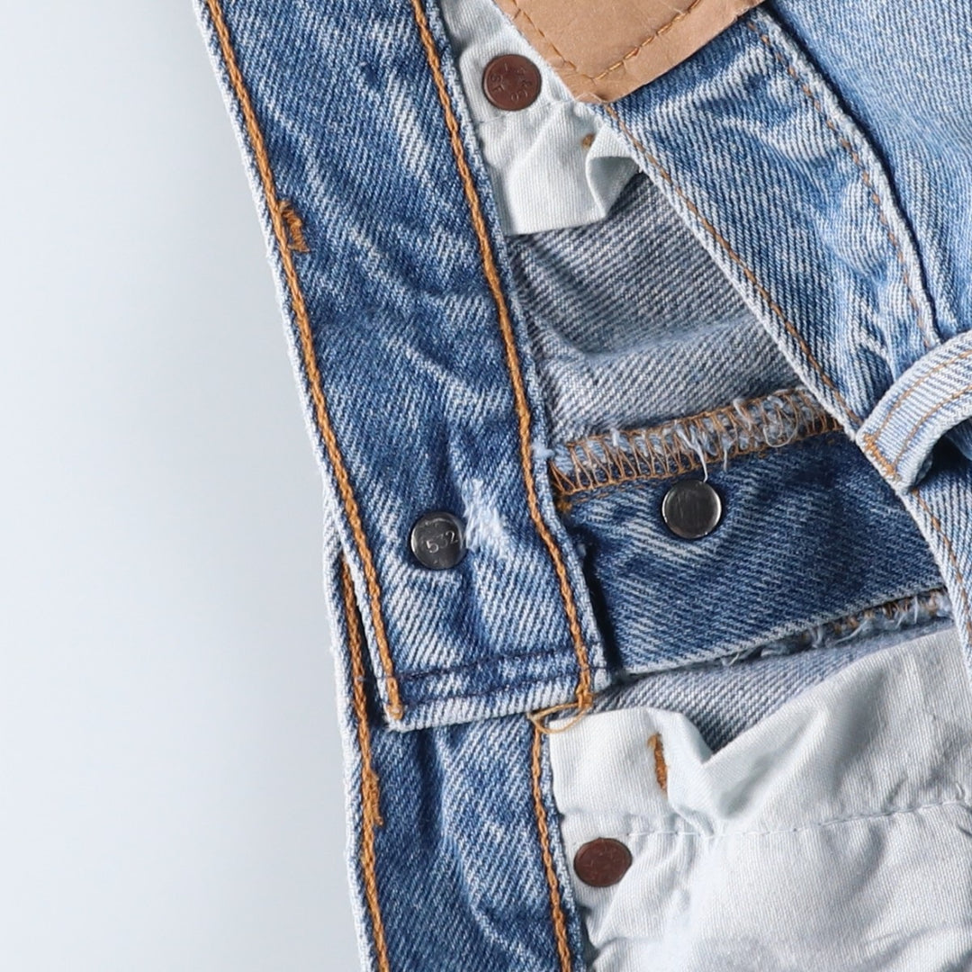 Levi's 501-0115 Straight Denim Pants, Made in USA, Men's Size W31 (approx.), Vintage cotton blue type Vintage Second Hand