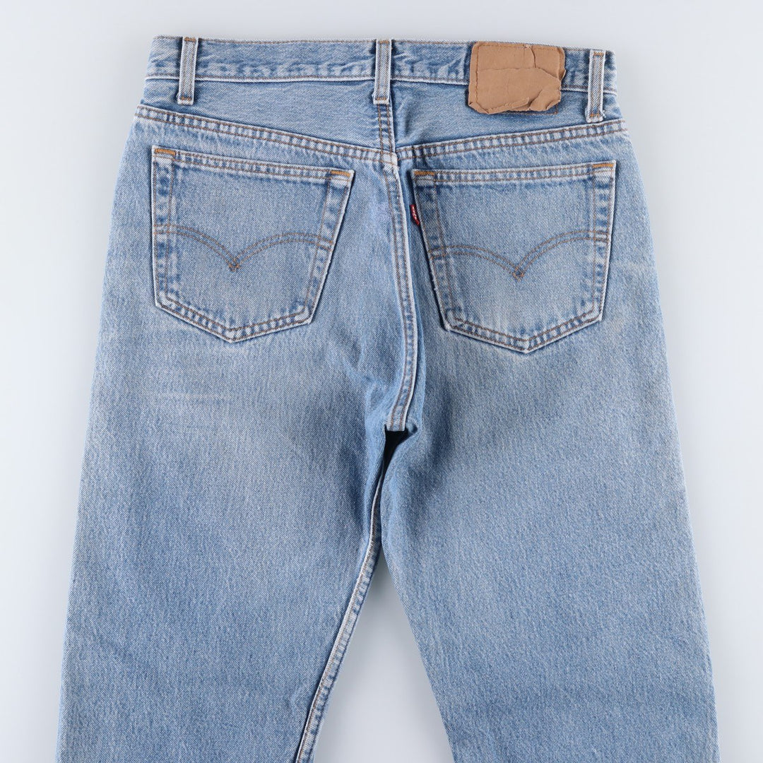 Levi's 501-0115 Straight Denim Pants, Made in USA, Men's Size W31 (approx.), Vintage cotton blue type Vintage Second Hand