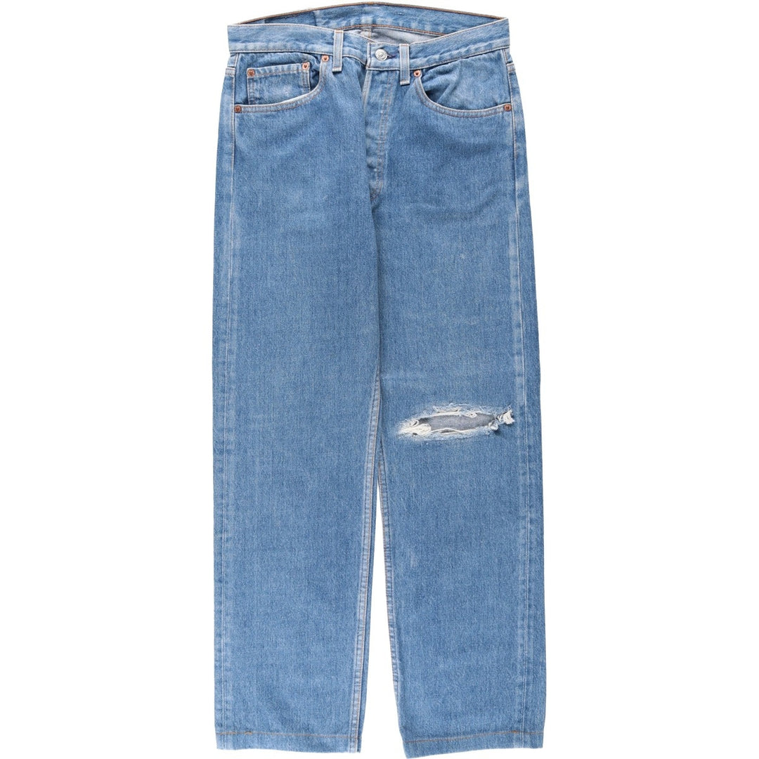 1990'S Levi's 501-5900 Straight Denim Pants, Made in USA, Men's Size W30 (approx.), Vintage cotton blue type Vintage Second Hand