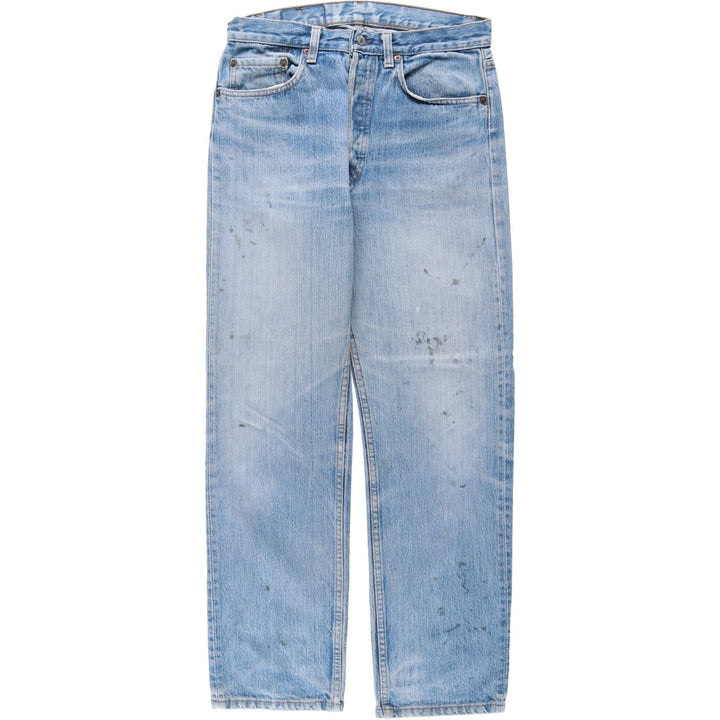 1980'S Levi's 501 Straight Denim Pants, Men's Size W30 (approx.), Vintage cotton blue type Vintage Second Hand