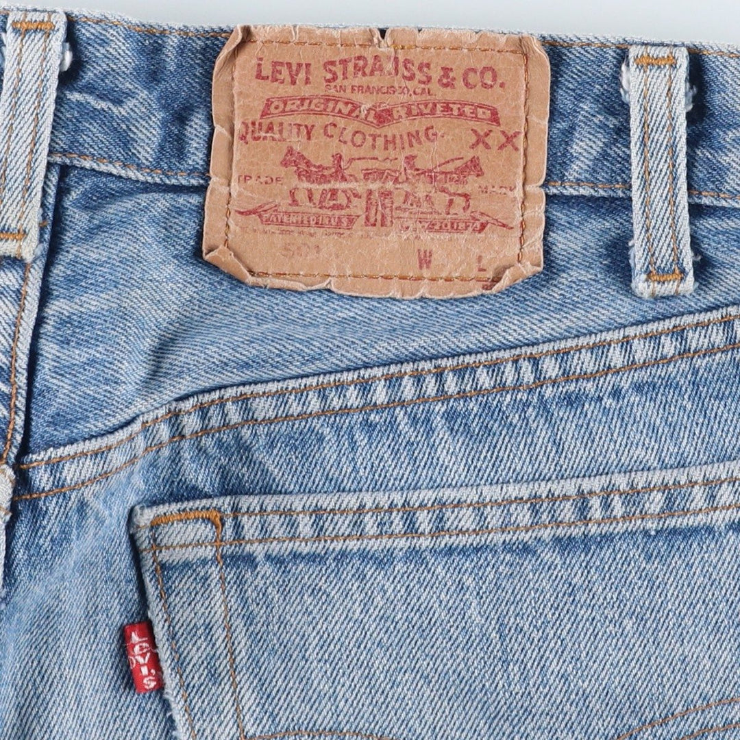 1980'S Levi's 501 Straight Denim Pants, Men's Size W30 (approx.), Vintage cotton blue type Vintage Second Hand