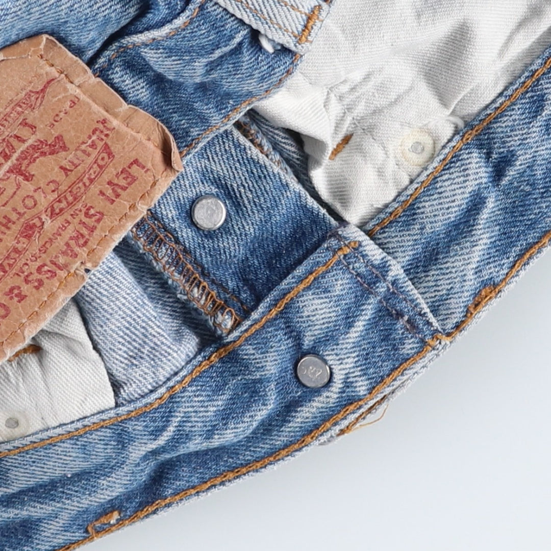 1980'S Levi's 501 Straight Denim Pants, Men's Size W30 (approx.), Vintage cotton blue type Vintage Second Hand