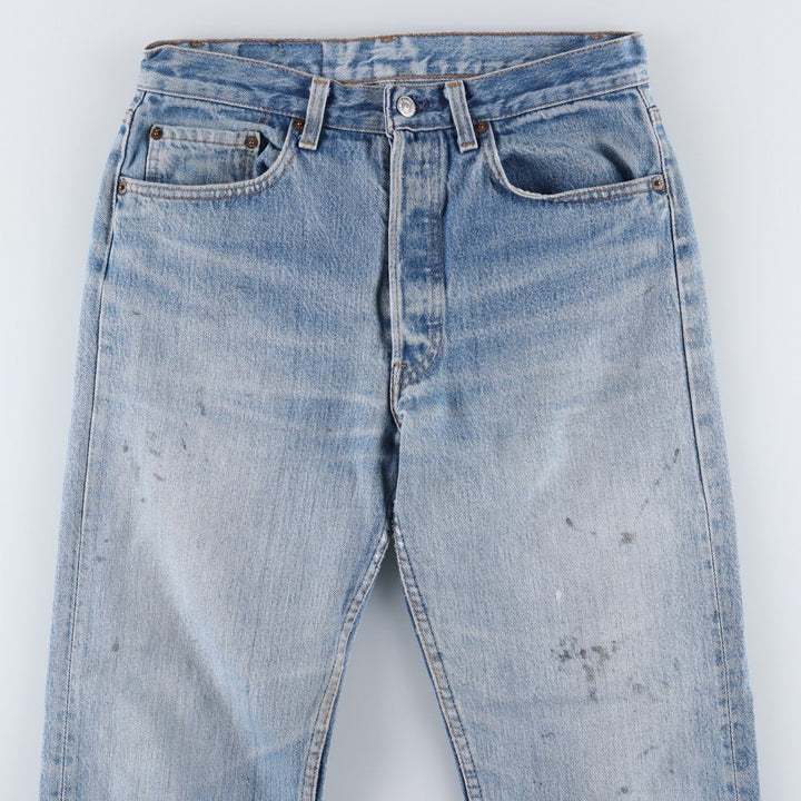 1980'S Levi's 501 Straight Denim Pants, Men's Size W30 (approx.), Vintage cotton blue type Vintage Second Hand