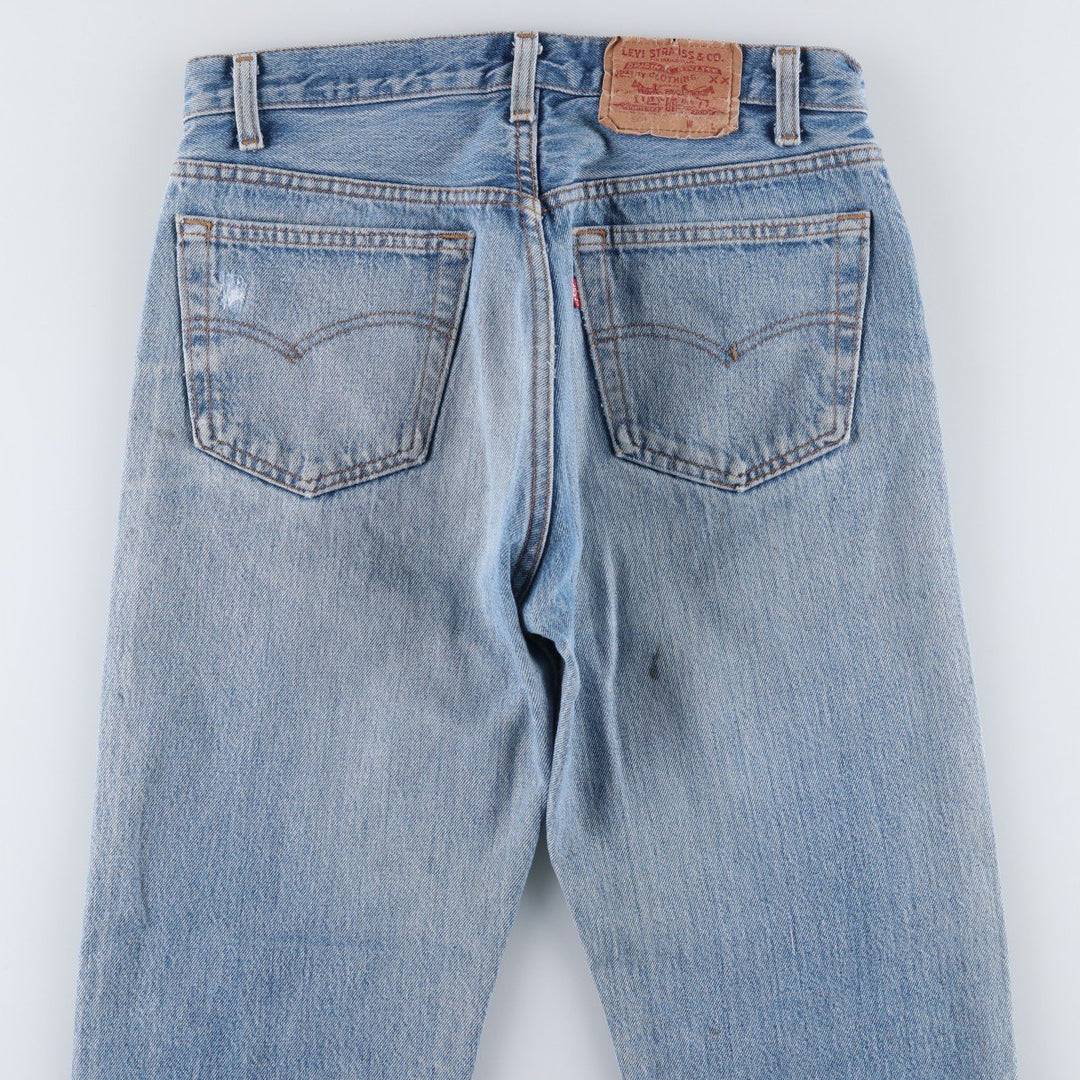 1980'S Levi's 501 Straight Denim Pants, Men's Size W30 (approx.), Vintage cotton blue type Vintage Second Hand