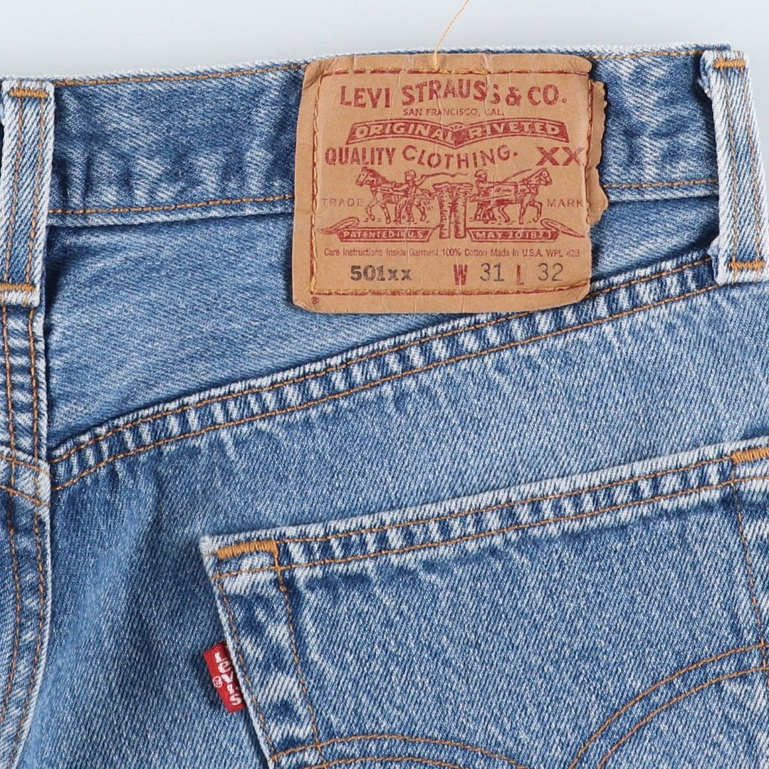 90'S Levi's 501-0000 Straight Denim Pants Made in USA Men's W30 Vintage cotton blue type Vintage Second Hand