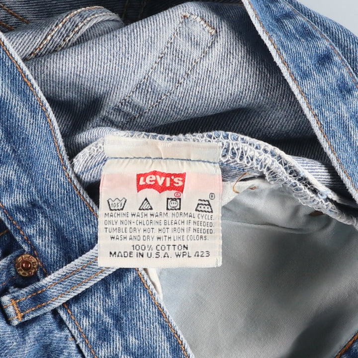 90'S Levi's 501-0000 Straight Denim Pants Made in USA Men's W30 Vintage cotton blue type Vintage Second Hand