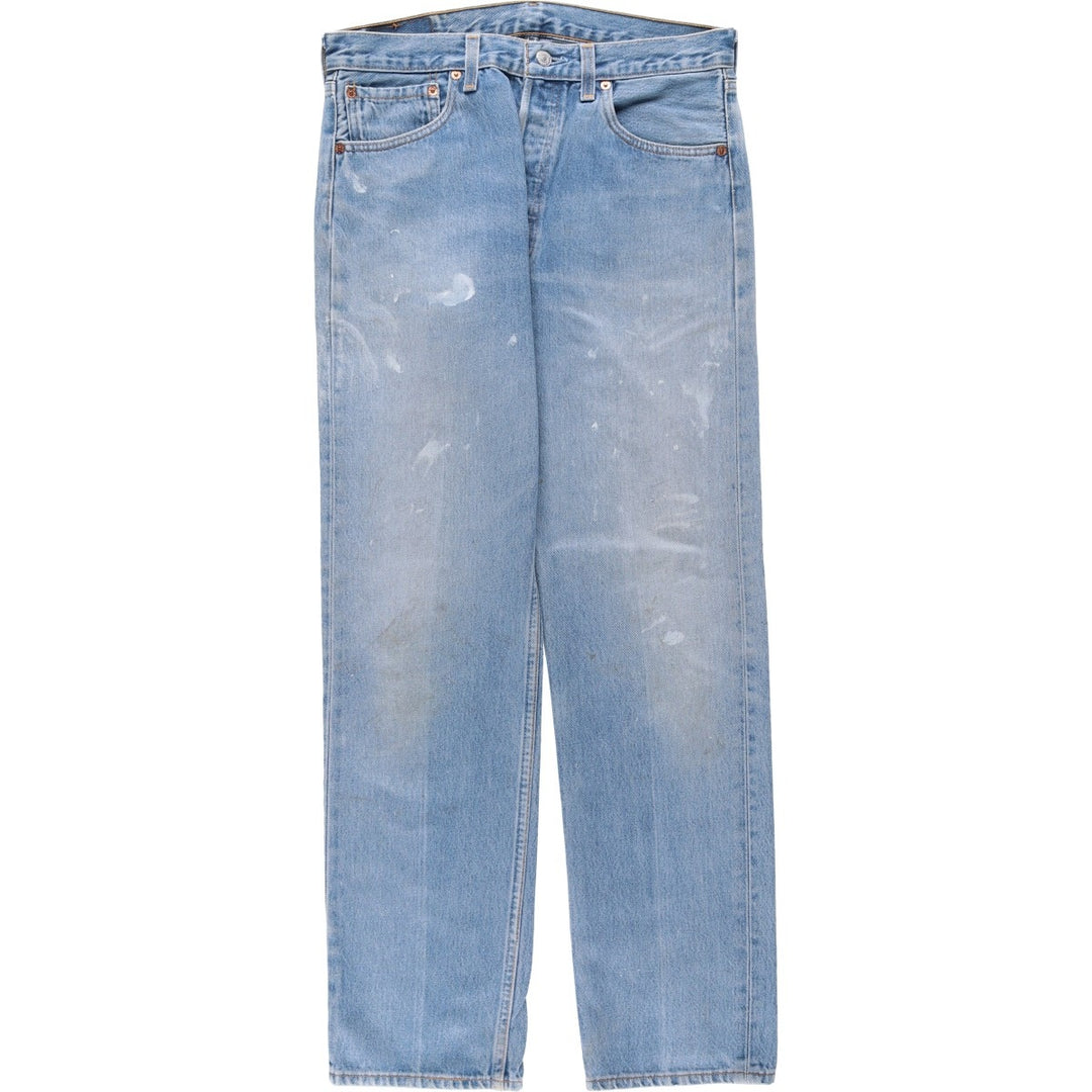 1990'S Levi's 501-0118 Straight Denim Pants, Made in USA, Men's Size W33 (approx.), Vintage cotton blue type Vintage Second Hand
