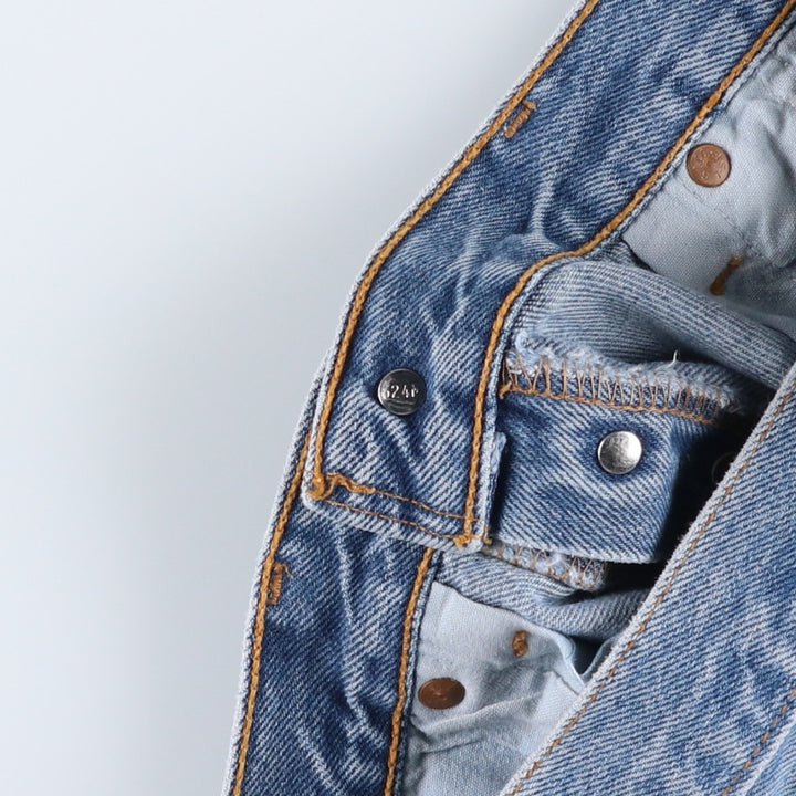 1990'S Levi's 501-0118 Straight Denim Pants, Made in USA, Men's Size W33 (approx.), Vintage cotton blue type Vintage Second Hand